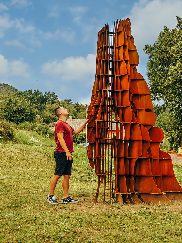Landart dielo v krajine